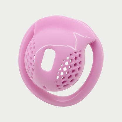 Honeycomb Mesh Nub Chastity Cage