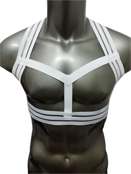 Elastic Hollow Striped Harness