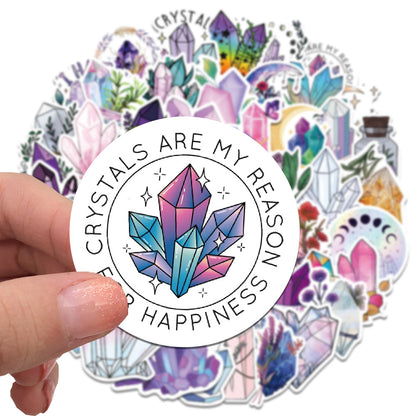 50 Dreamy Crystal Graffiti Stickers