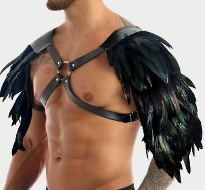 Dark Angel Feather Shoulder Harness