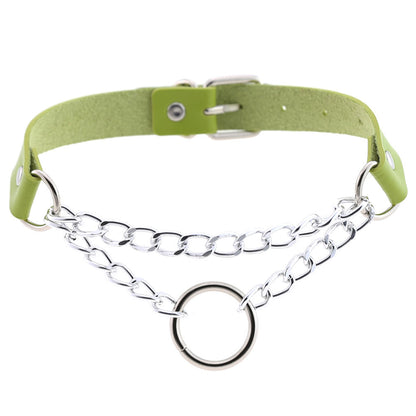 Chained Leather Collar / Choker