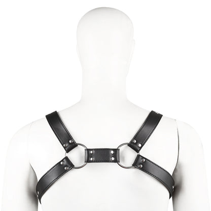 Buckle Strap Leather Chest Harness