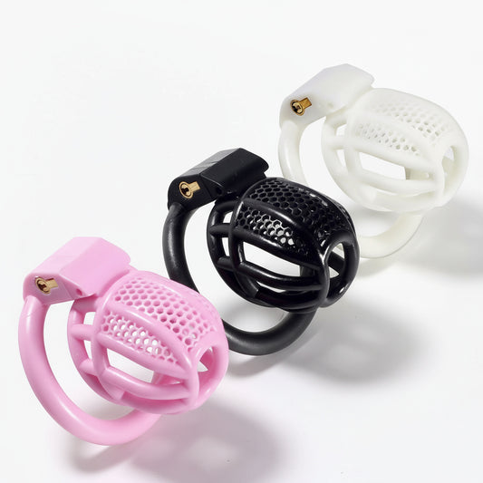 HexMesh Mini Chastity Cage With 4 Ring Sizes