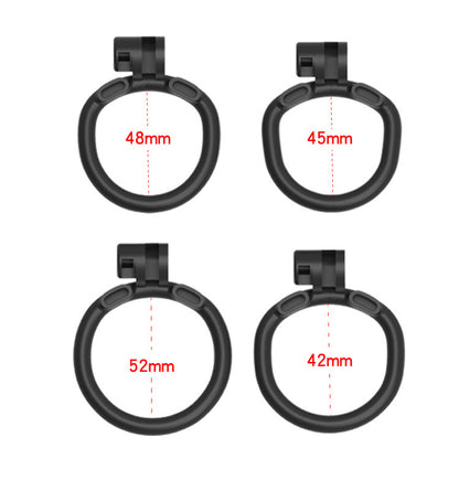 NullTech Chastity Cage With 4 Ring Sizes