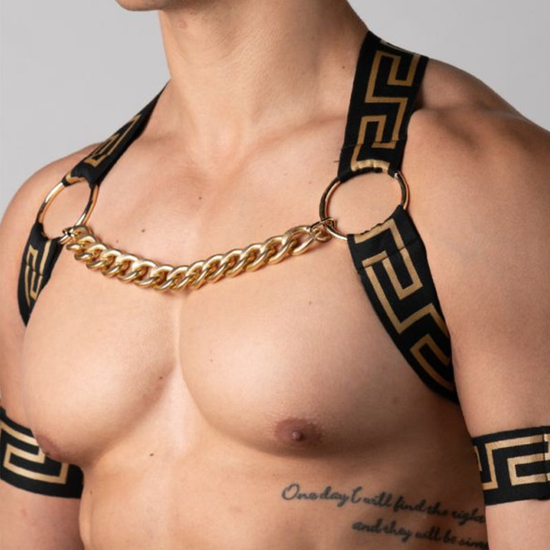 Elegant Gold Chain Elastic Harness