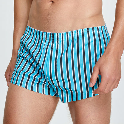 Striped Cotton Shorts