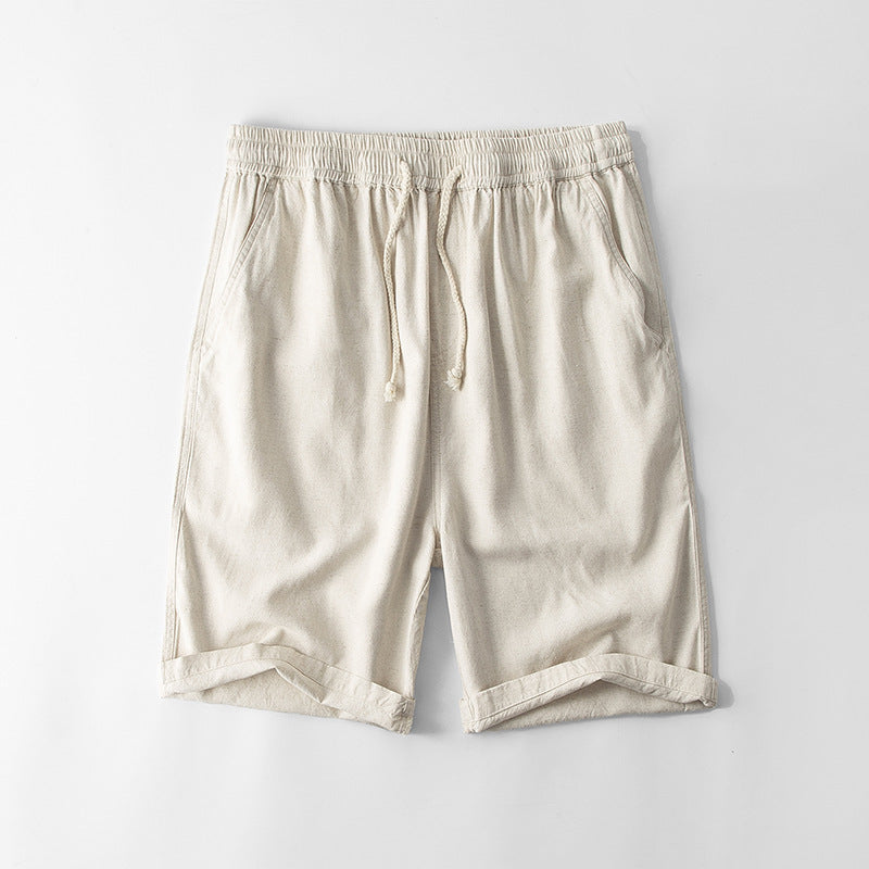 Rustic Breeze Linen Shorts