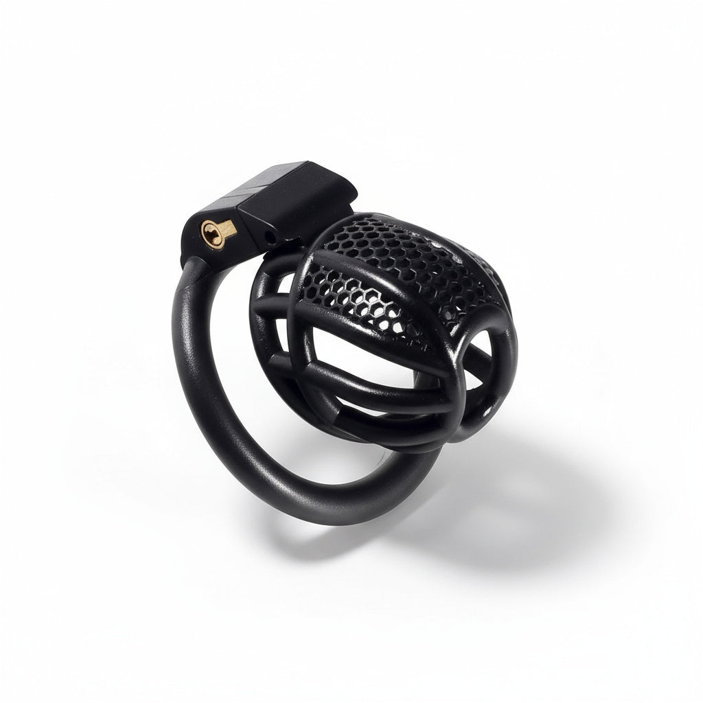 HexMesh Mini Chastity Cage With 4 Ring Sizes