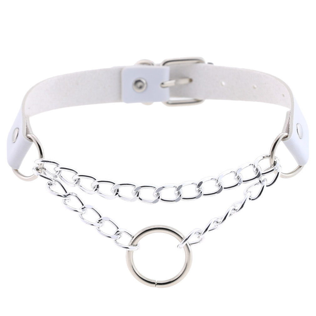 Chained Leather Collar / Choker