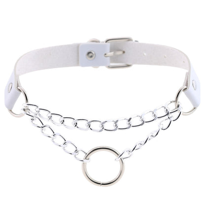 Chained Leather Collar / Choker