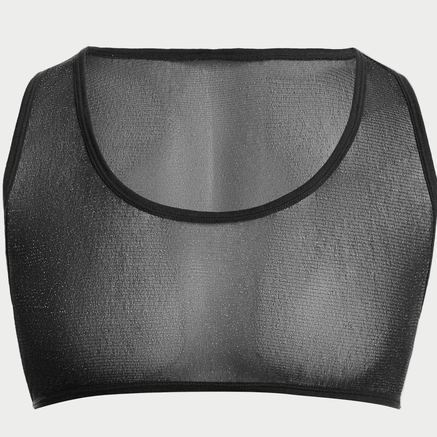 Sheer Glitter Crop Tank
