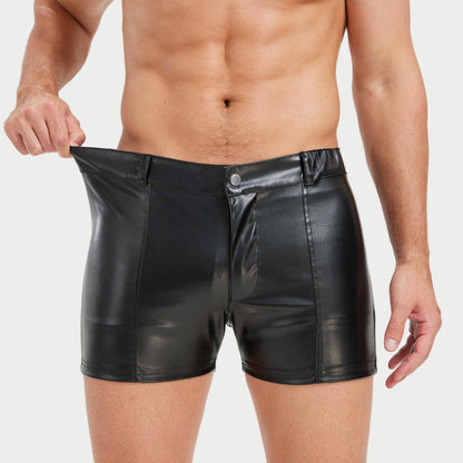 Midnight Patrol Leather Vest & Shorts
