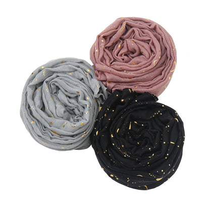 Star & Moon Pashmina Scarf