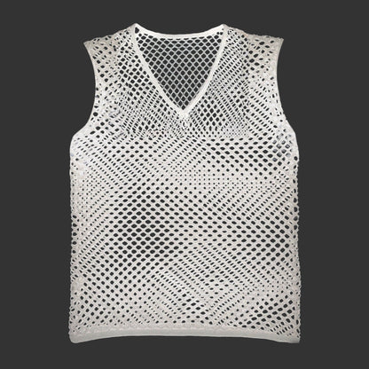 Mesh V-Neck Top
