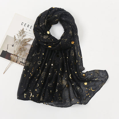 Star & Moon Pashmina Scarf