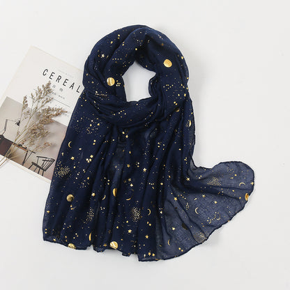 Star & Moon Pashmina Scarf