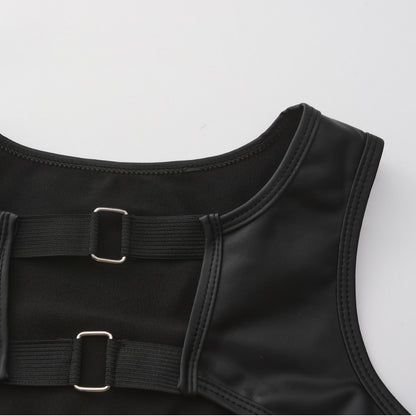 Twin Buckle Leather Harness