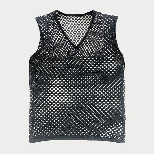 Mesh V-Neck Top