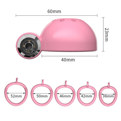 Nub Ultra-Light Chastity Cage with 5 Ring Sizes