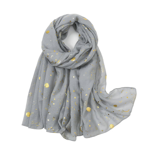 Star & Moon Pashmina Scarf