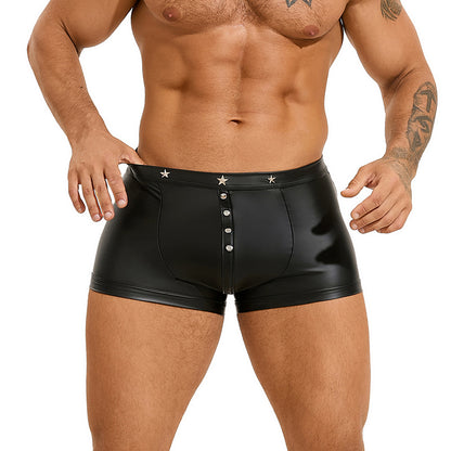 Leather Star Boxer Briefs
