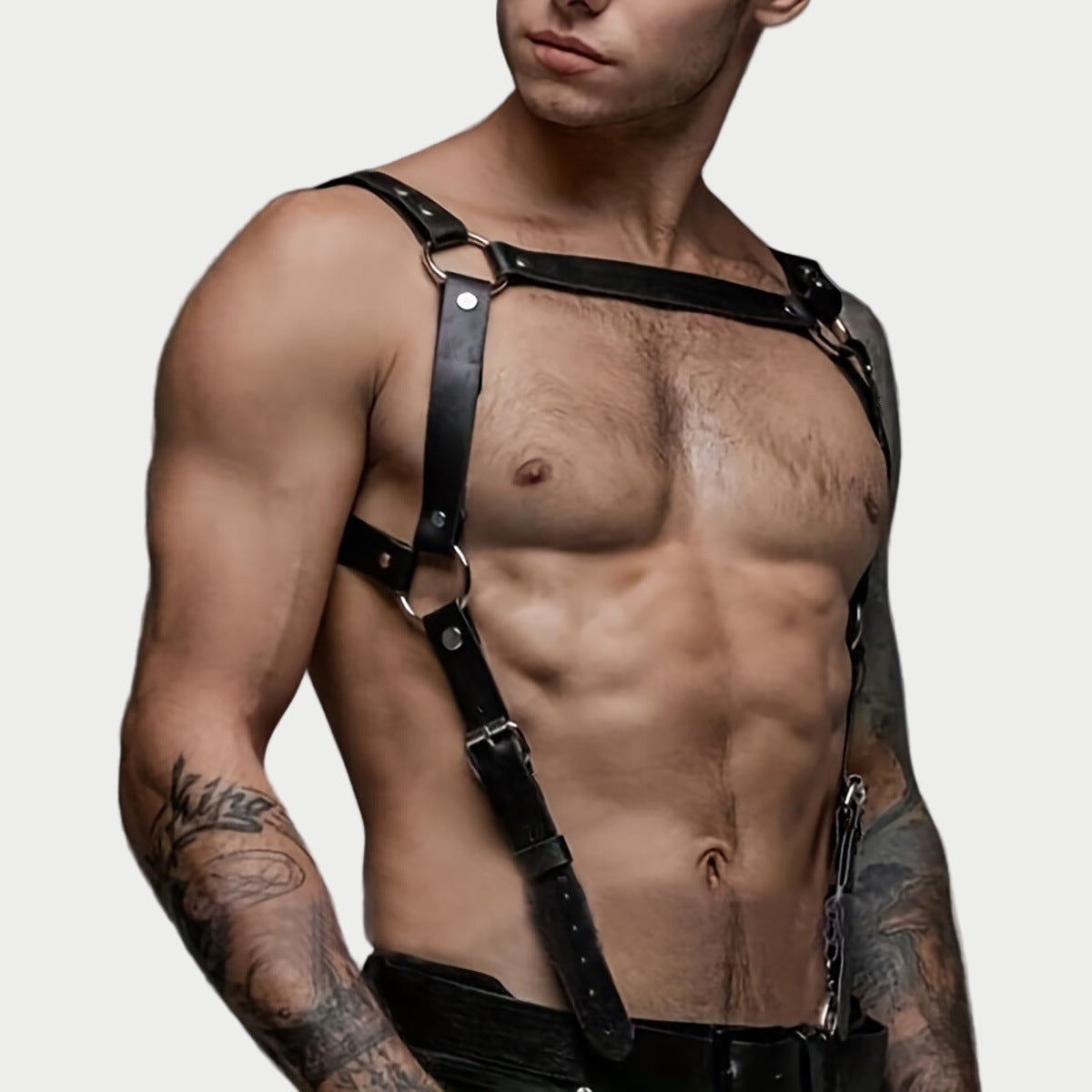 Adjustable Dominion Leather H-Harness Suspender