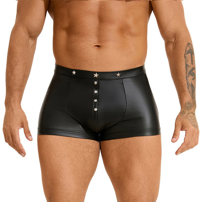 Leather Star Boxer Briefs