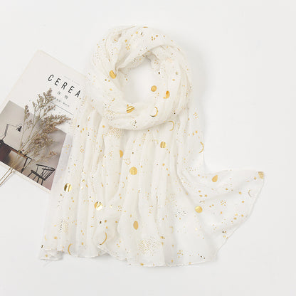 Star & Moon Pashmina Scarf