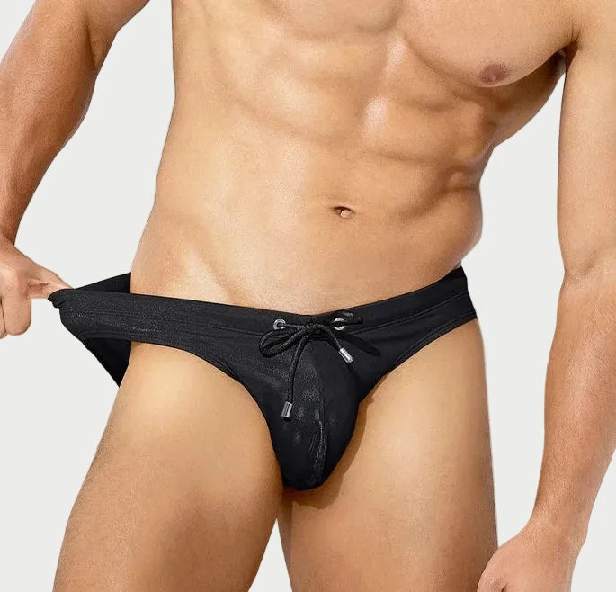 Liquid Chrome Metallic Briefs