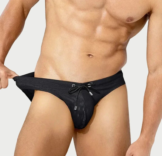 Liquid Chrome Metallic Briefs