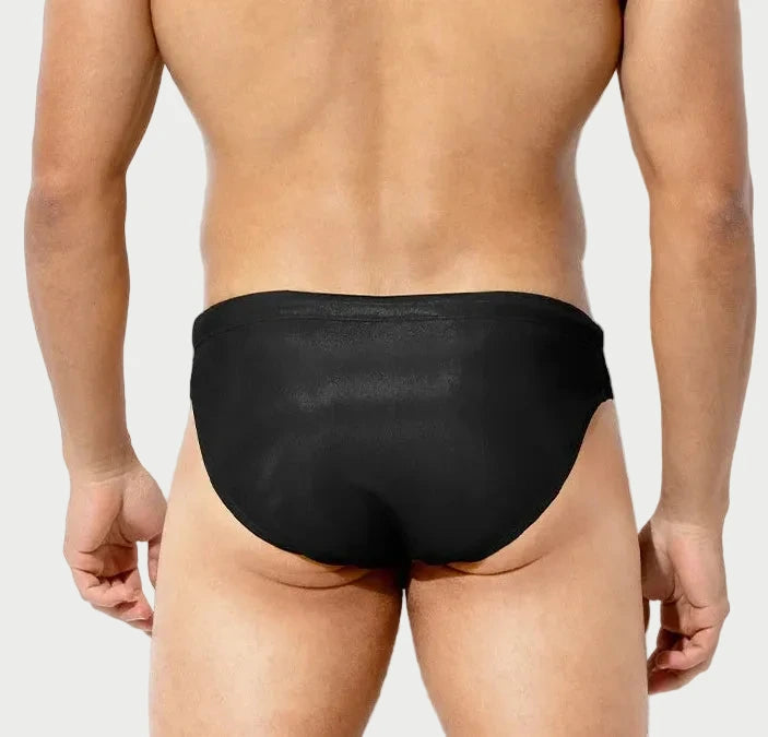 Liquid Chrome Metallic Briefs