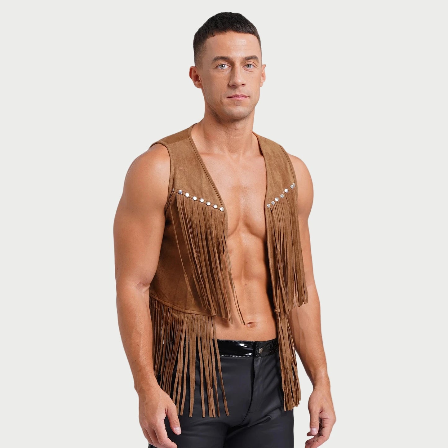 Suede Tassel Western Cowboy Vest