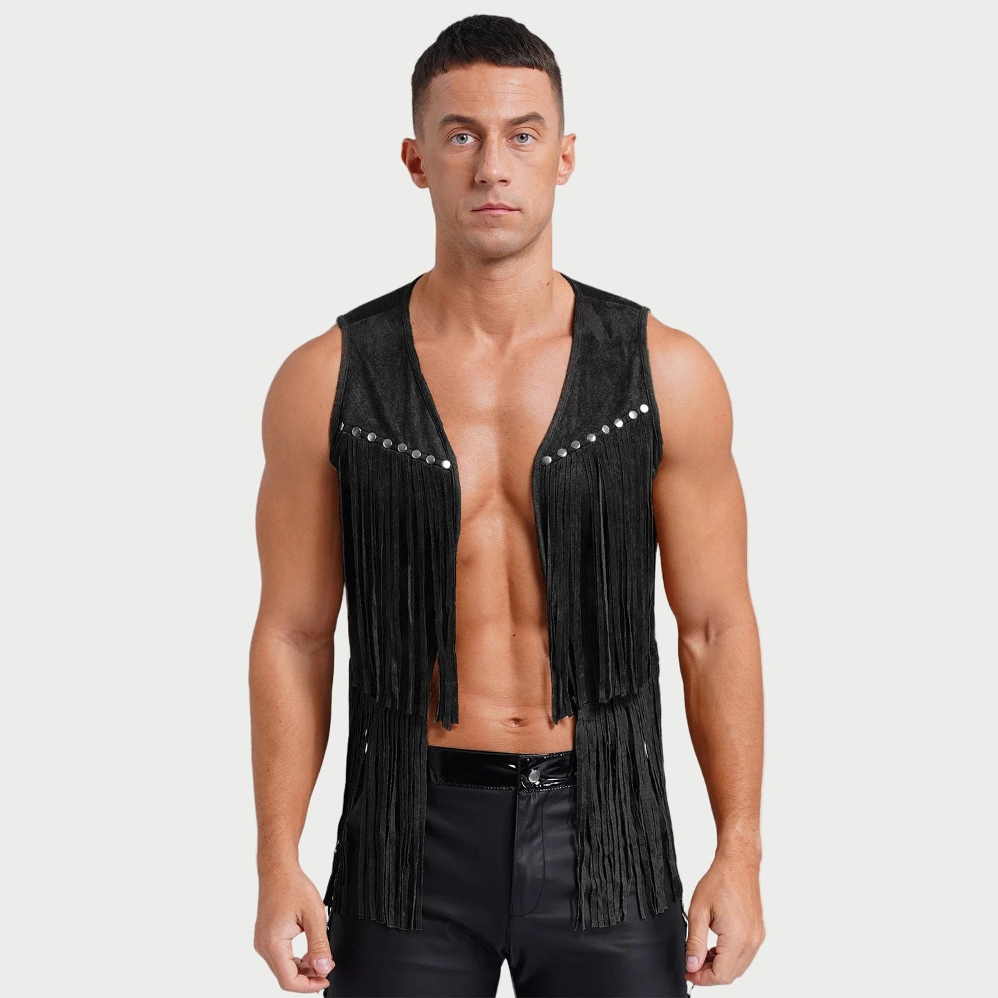 Suede Tassel Western Cowboy Vest