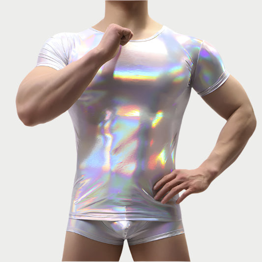 Metallic Shiny Clubwear Tee