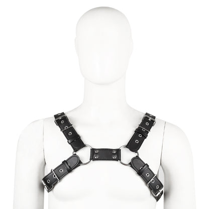 Buckle Strap Leather Chest Harness