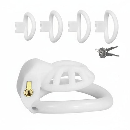 PushTech Chastity Cage With 4 Ring Sizes