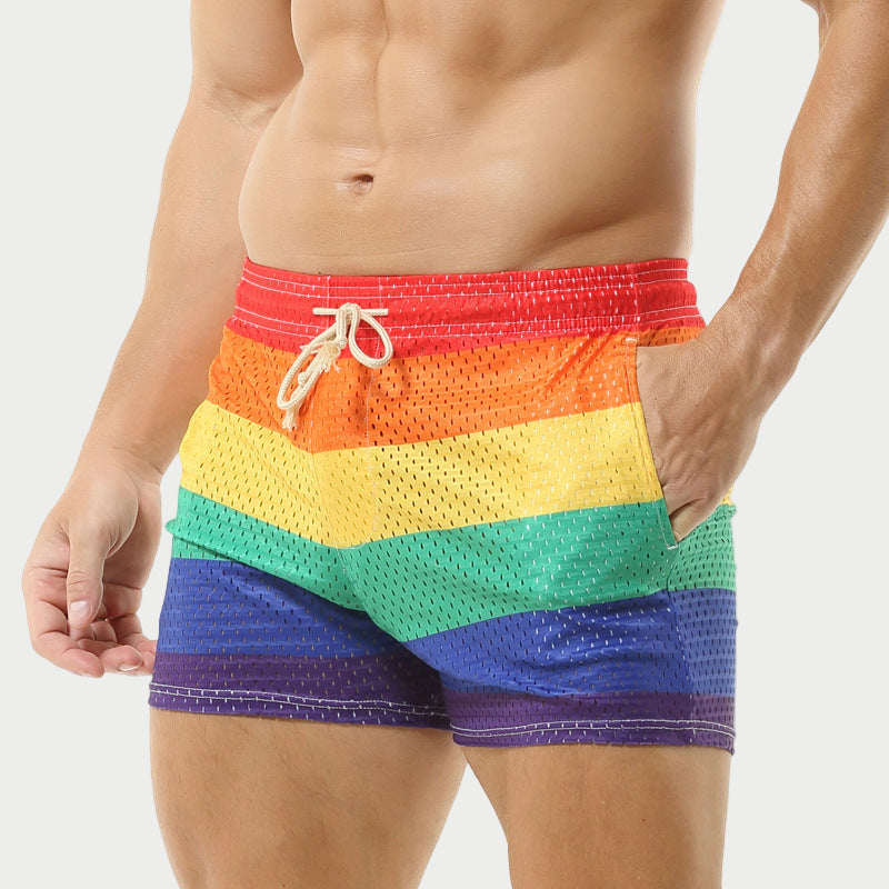 Rainbow Mesh Shorts