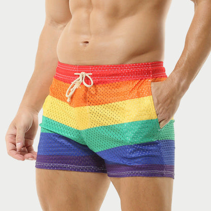 Rainbow Mesh Shorts