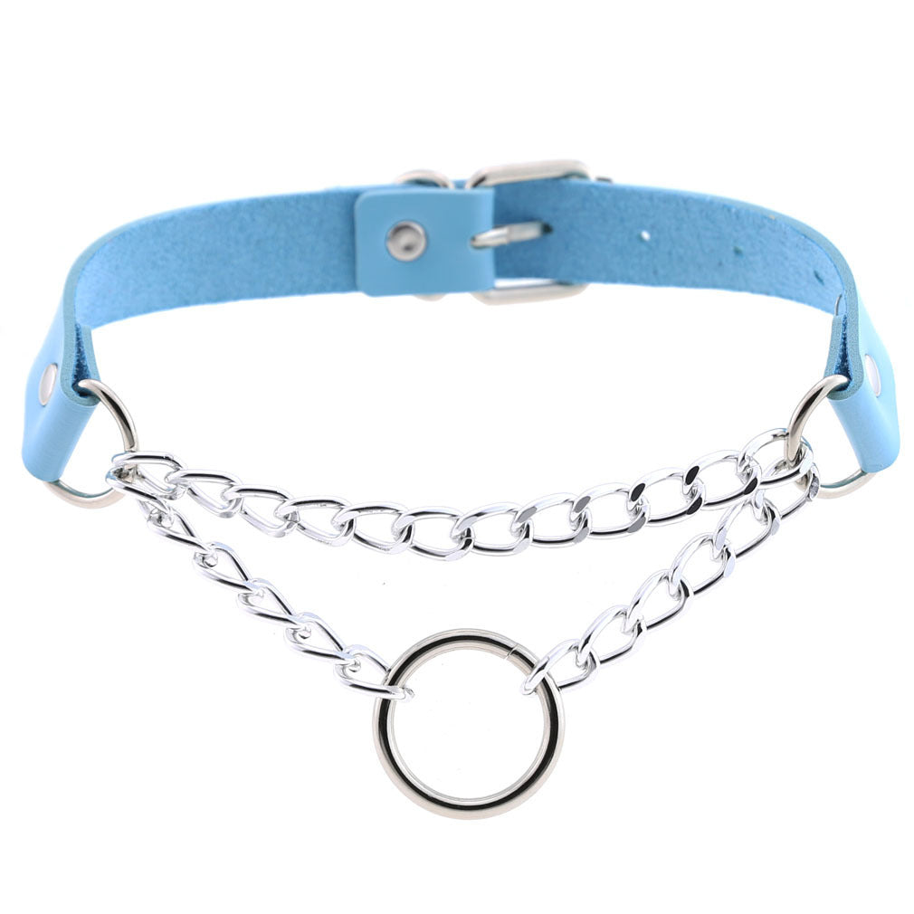 Chained Leather Collar / Choker