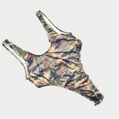 Camo Thong Bodysuit