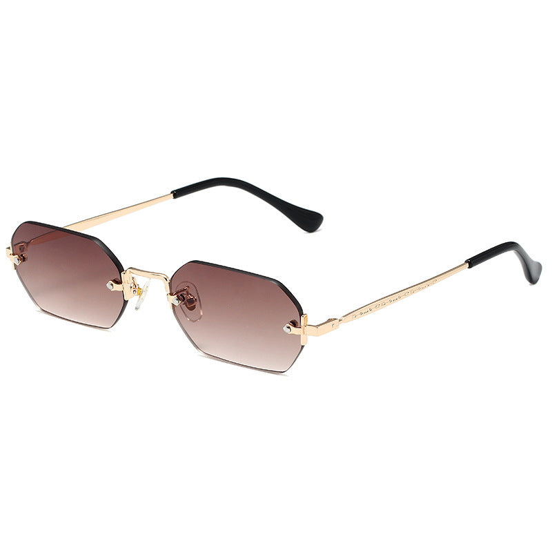 Retro Rimless Sunglasses