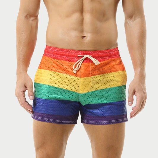 Rainbow Mesh Shorts