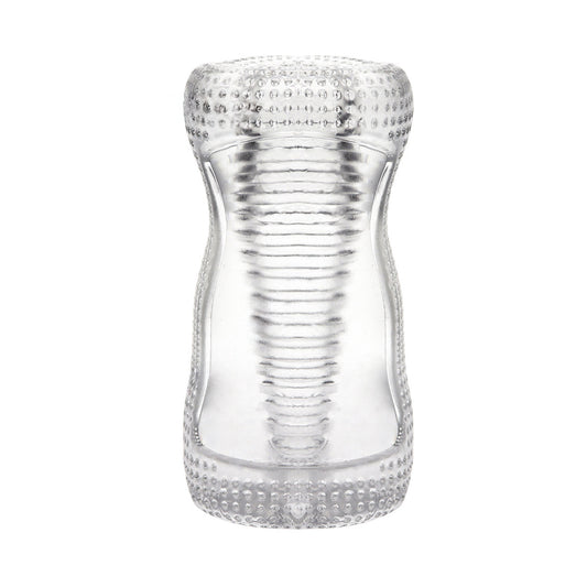 Ribbed Transparent Masturbator