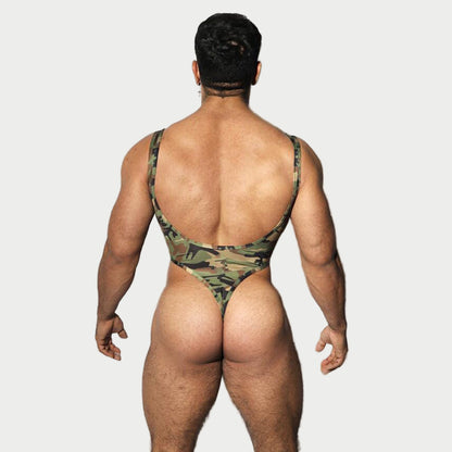 Camo Thong Bodysuit