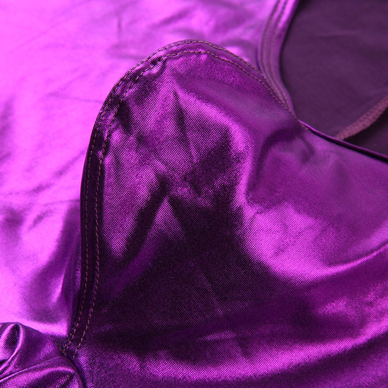 Metallic Glossy Wrestling Singlet