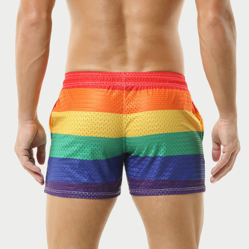 Rainbow Mesh Shorts