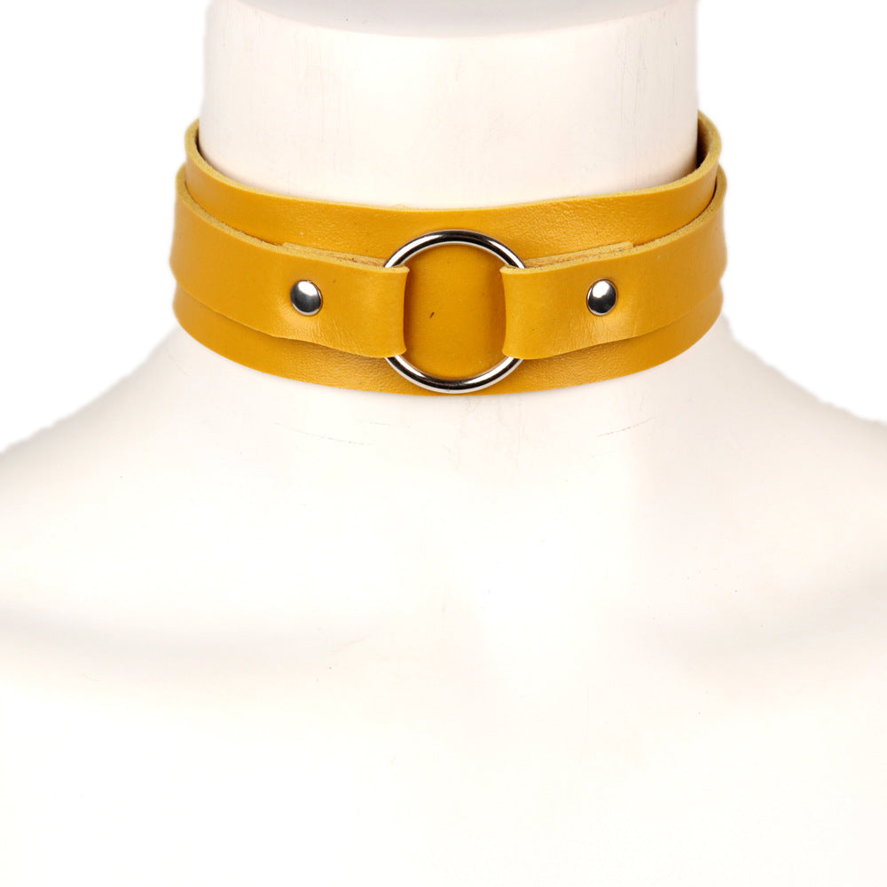 Leather O-Ring Collar / Choker