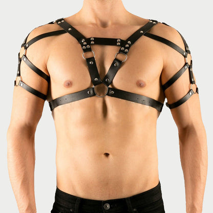 Strapped Dominance Chest Harness