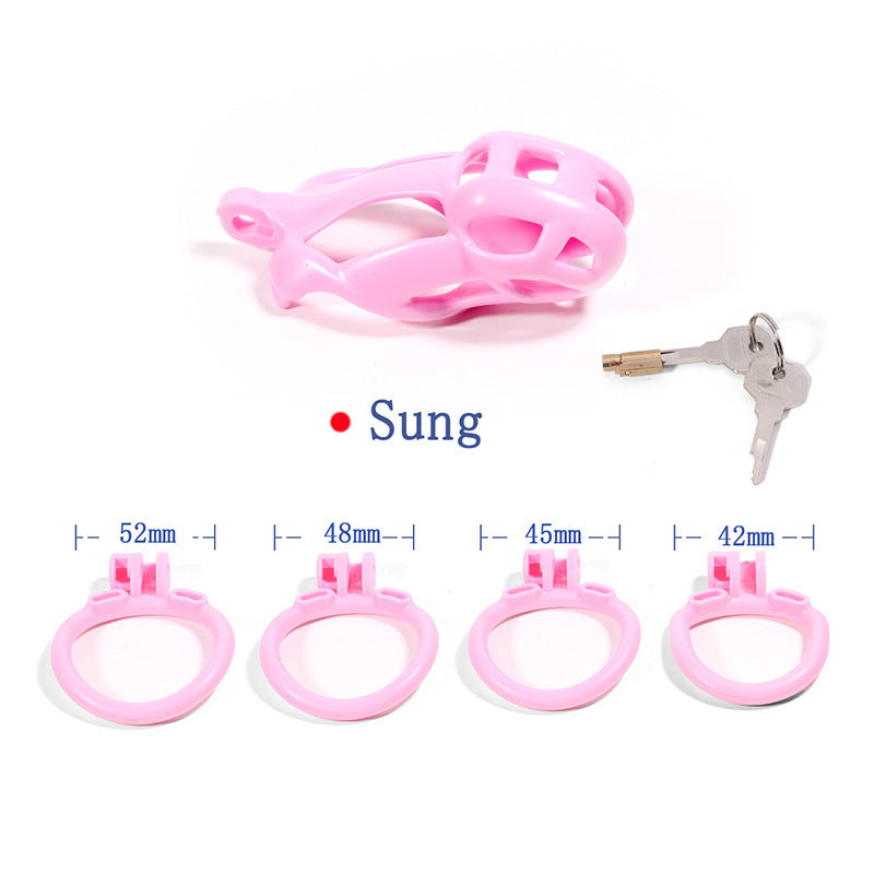 Breathable Mesh Chastity Cage With 4 Ring Sizes