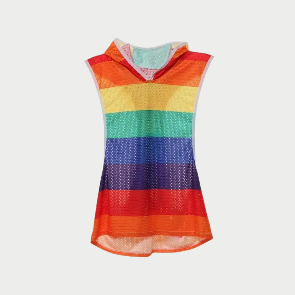 Rainbow Hooded Singlet